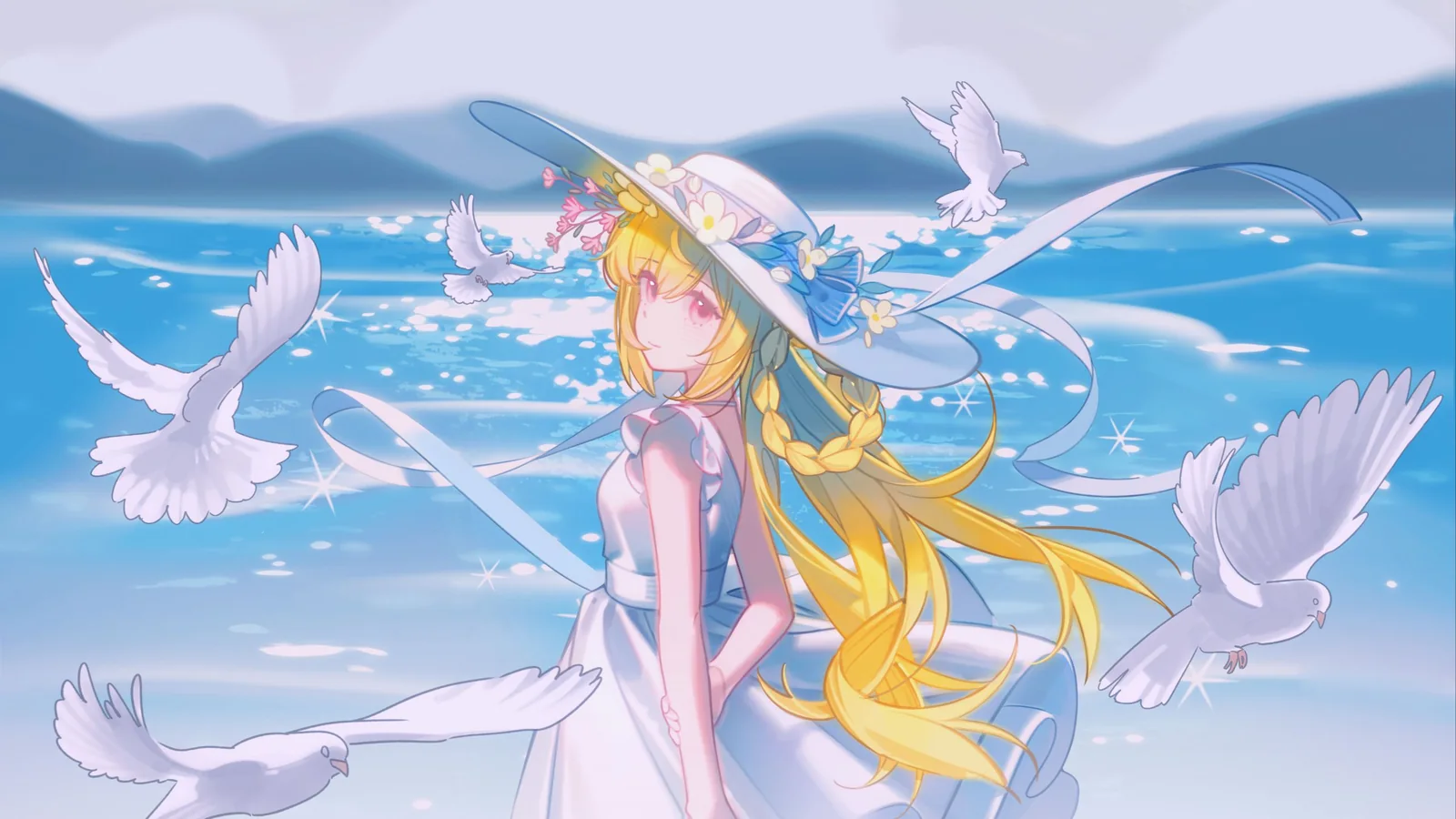 《未寄潮汐》曲绘 by 拟态四角咩